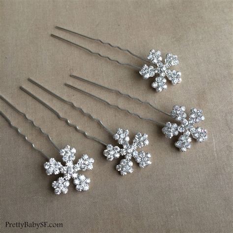 Winter Wedding Winter Hair Accessories Snowflake Hairpin 4