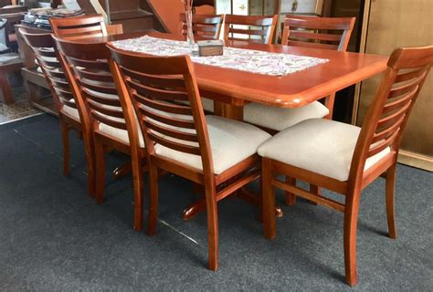 Juego De Comedor En Madera Extensible 6 Sillas Mesas Madera 32500