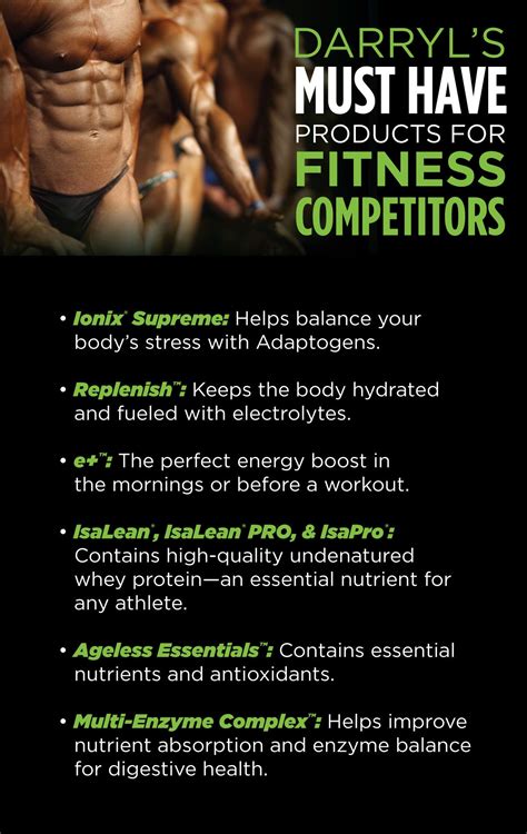 Tips For Fitness Competitors Athletes From Isagenix Trainer Darryl