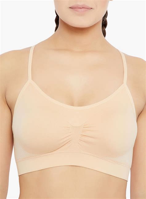 Buy C9 Poly Cotton Seamless Bra Beige Online At Best Prices In India