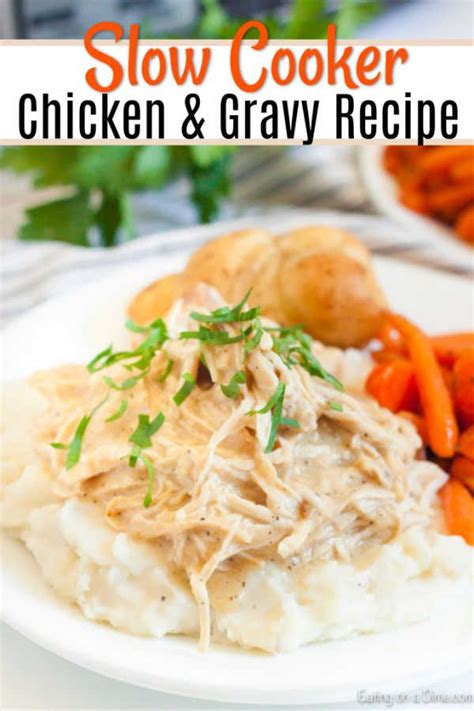 Next, just shred the chicken and stir until every nook and cranny is swaddled in the swanky sauce. Crockpot Chicken and Gravy | Recipe | Crock pot chicken ...