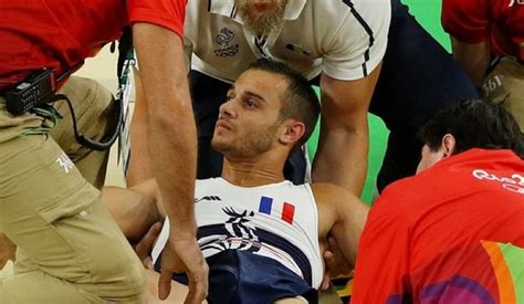 Olympics French Gymnast Breaks Leg In Freak Performance Accident