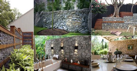 20 Magnificent Outdoor Stone Walls That Will Beautify