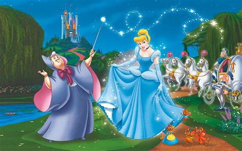 Princess Cinderella Castle Fairy Godmother Magic Wand Chariot Hd