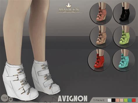 Madlen Avignon Boots Found In Tsr Category Sims 4 Shoes Female Sims