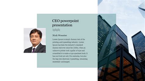 Innovative Ceo Powerpoint Presentation Template Design
