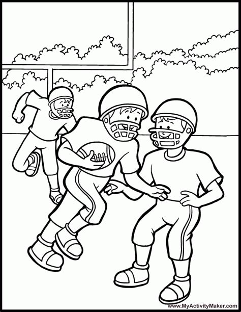 Football Game Coloring Pages Coloring Home