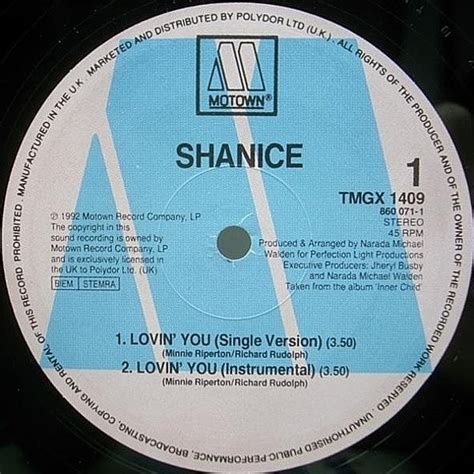 Shanice Lovin You 12 Motown Waxpend Records