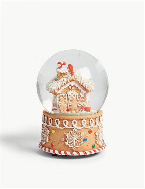 Gisela Graham Gingerbread House Musical Snow Globe Snow Globes