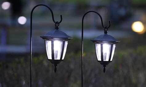 Solar Power Led Lantern Outdoor Garden Hanging Lamp Lawn Landscape
