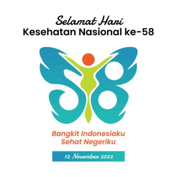 Logo Resmi Hari Kesehatan Nasional Ke 58 Immagini PNG Vettori E File