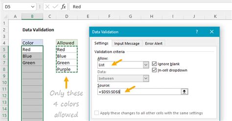 Excel Data Validation Exceljet