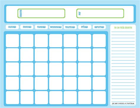 Download internet download manager for windows now from softonic: Blank chore calendar, blue on light blue - Free printable ...