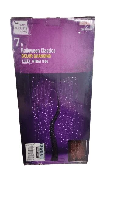 Home Accents Holiday 7 Ft Plug In Led Color Changing Willow Tree