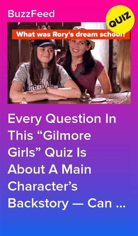 Every Question In This Gilmore Girls Quiz Is About A Main Characters