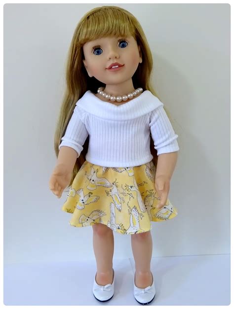 Doll Clothes Patterns By Valspierssews Skater Skirt Doll