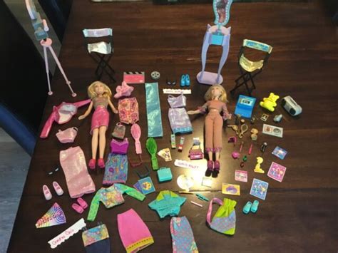 2001 Mary Kate Ashley Olsen Twins Doll Set Movie Magic Barbie Mattel