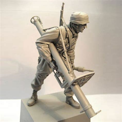 Free Shipping 116 Scale Unpainted Resin Figure Ww2 Panzer Soldier In