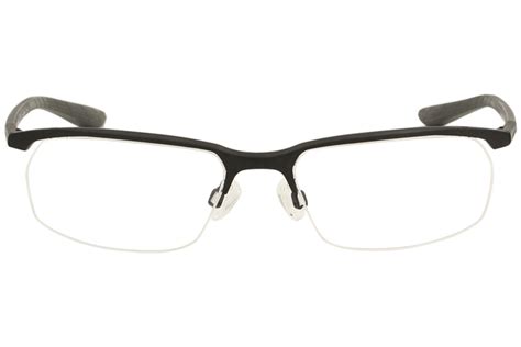 nike men s eyeglasses 6070 half rim titanium optical frame