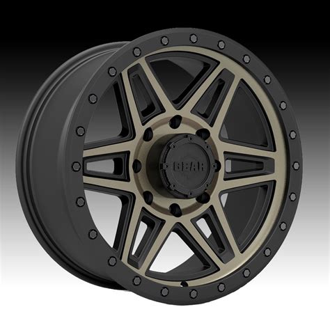 Gear Alloy 739bz Endurance Satin Black Bronze Tint Custom Rims Wheels