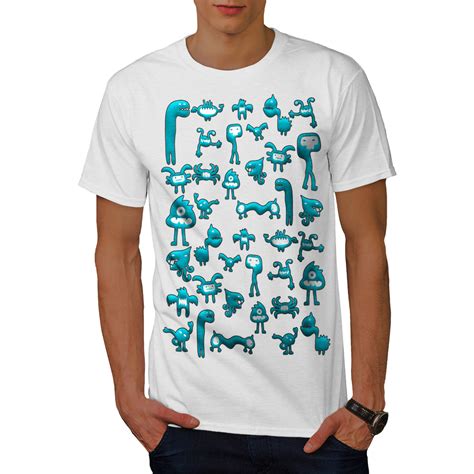 Wellcoda Monster Crazy Art Mens T Shirt Playful Graphic Design Printed