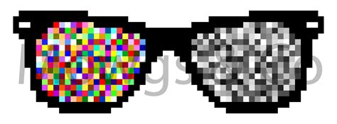 Geek Glasses Pixelated Mowgs And Co