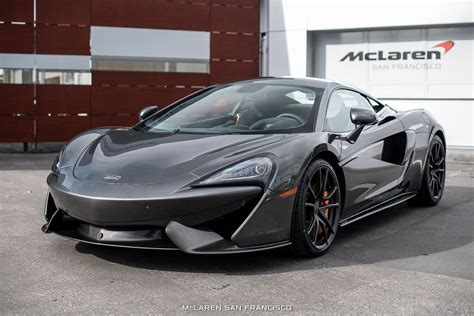 Mclaren 570s In Storm Grey With Orange Brake Calipers And Seatbelts