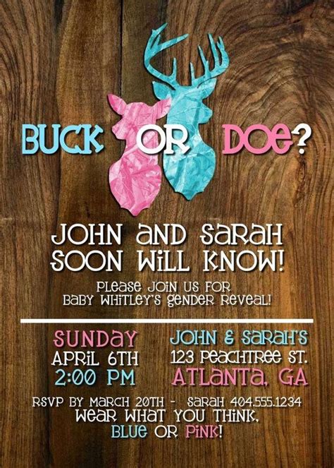 Invite Idea Country Gender Reveal Gender Reveal Party Gender Reveal