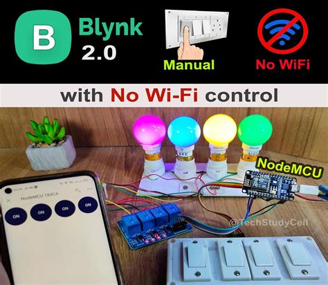 Esp8266 Home Automation Project Using Nodemcu And New Blynk App Iot