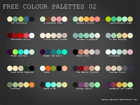 Free Palettes 02 By Wynter Phoenix On