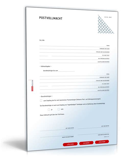 Vorlage herunterladen und individuell anpassen. Vollmacht-Paket | 13 Vollmachten als PDF & Word zum Download