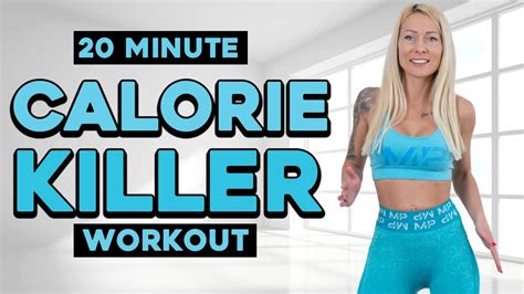 20 Min Calorie Killer Hiit Workout Full Body Cardio No Equipment Youtube