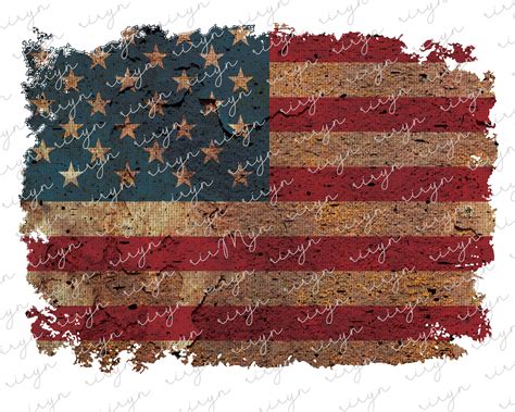 Distressed American Flag Png Usa Flag Png Sublimation Designs Etsy Uk