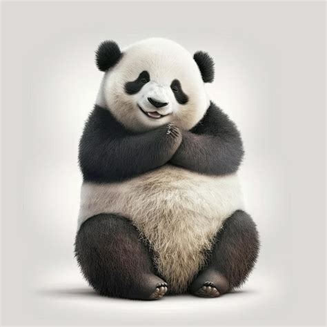 Premium Photo Ai Generated Illustration Of Cute Happy Smiling Panda