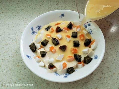 I am not sure if this is a common recipe across the whole china. Three Colour Chinese Steamed Egg Recipe - Souper Diaries
