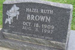 Hazel Ruth Brown 1909 1997 Find a Grave äreminne