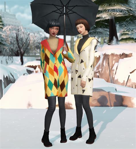 Chloem — Chloem Woolen Coat Created For The Sims4 10