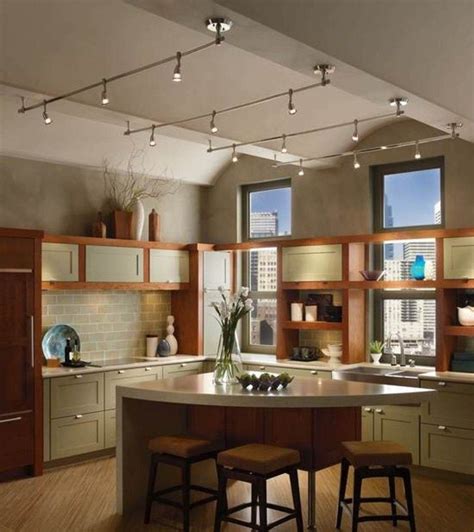 Track lights can be used in any room and in any area, they are flexible in size, look and position. #Lighting Ideas for Kitchen - 11 Stunning Photos of ...