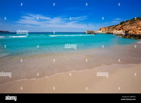 Cala Tarida In Ibiza Beach At Balearic Islands Stock Photo Alamy