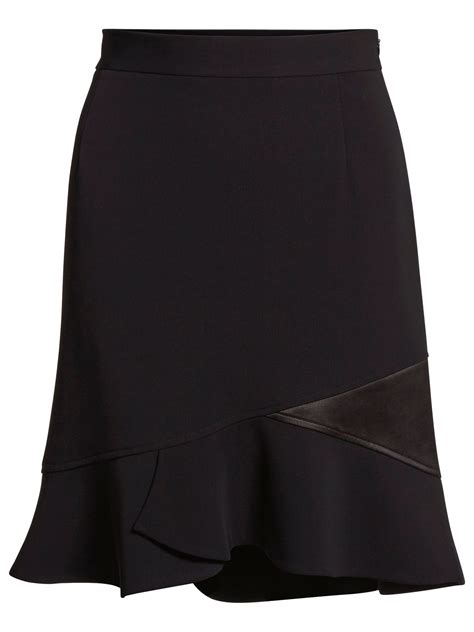 Gina Bacconi Crepe Skirt Black