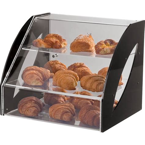 Aps Plexiglass Three Tier Bread Pastry Display Case Counter Top