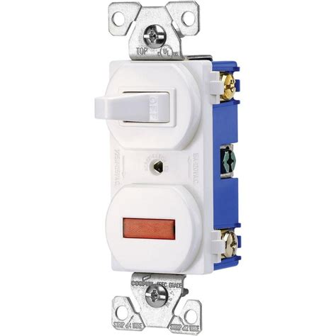 However his wiring diagram is different. Eaton 15 Amp 3-Way Light Switch, White-Csb315Stw-Sp - The Home Depot - Single Pole Light Switch ...