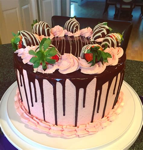 chocolate covered strawberry drip cake dark chocolate cake with fresh strawberry italian