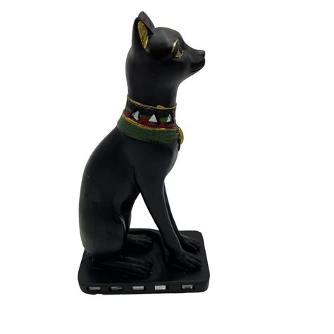 Lucky Egyptian Cat Figurine In 2022 Egyptian Cat Egyptian Cats Egyptian