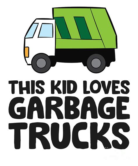 This Kid Loves Garbage Trucks Funny Garbage Truck Tapestry Textile By
