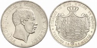 Moneda 2 Thaler / 3½ Gulden Hesse-Darmstadt (1806 - 1918) Plata 1854 ...