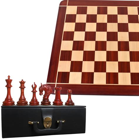 Combo Of 45 Imperator Luxury Staunton Bud Rosewood Chess Pieces With