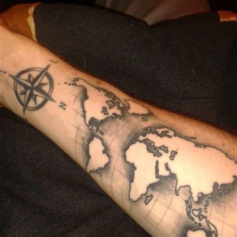 23 amazing map arm tattoos tattoo designs