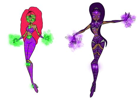 My Version Of Starfire And Blackfire Starfire Poses Evil