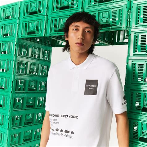 Lacoste Mens Live X Minecraft Loose Fit Organic Cotton Polo Shopstyle